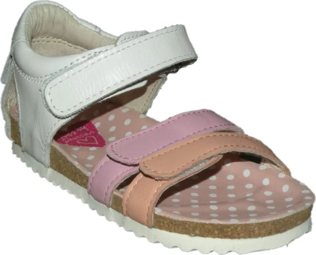 Sandalen | Meisjes | white Pink | Leer | Shoesme | Maat 26