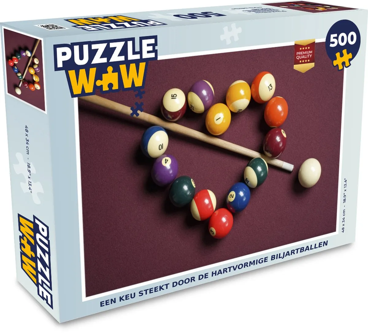 PuzzleWow Legpuzzel 500 Stuks - Multicolor - MPN 6017008786724