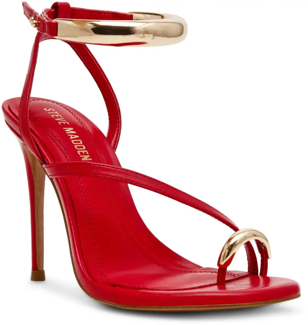 Steve Madden Tia Dames Sandalen - 39 - Rood - afbeelding 2 van 6
