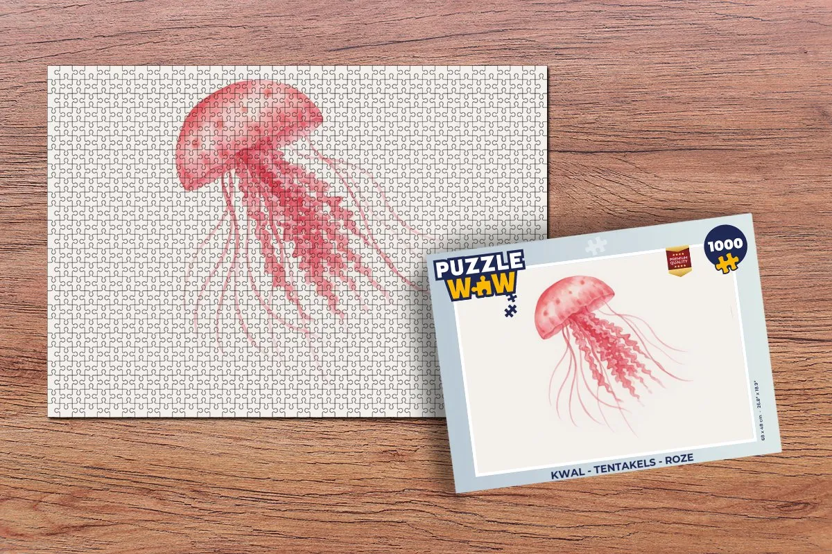 PuzzleWow Kwal Legpuzzel 1000 Stuks - Roze