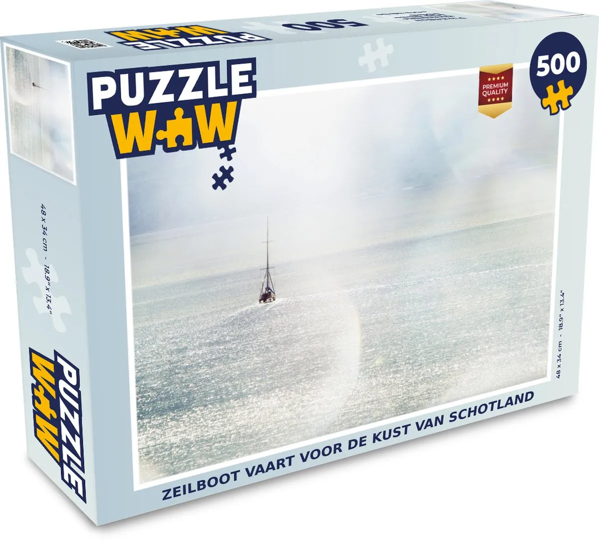 PuzzleWow Zeilboot Schotland Legpuzzel 500 Stuks