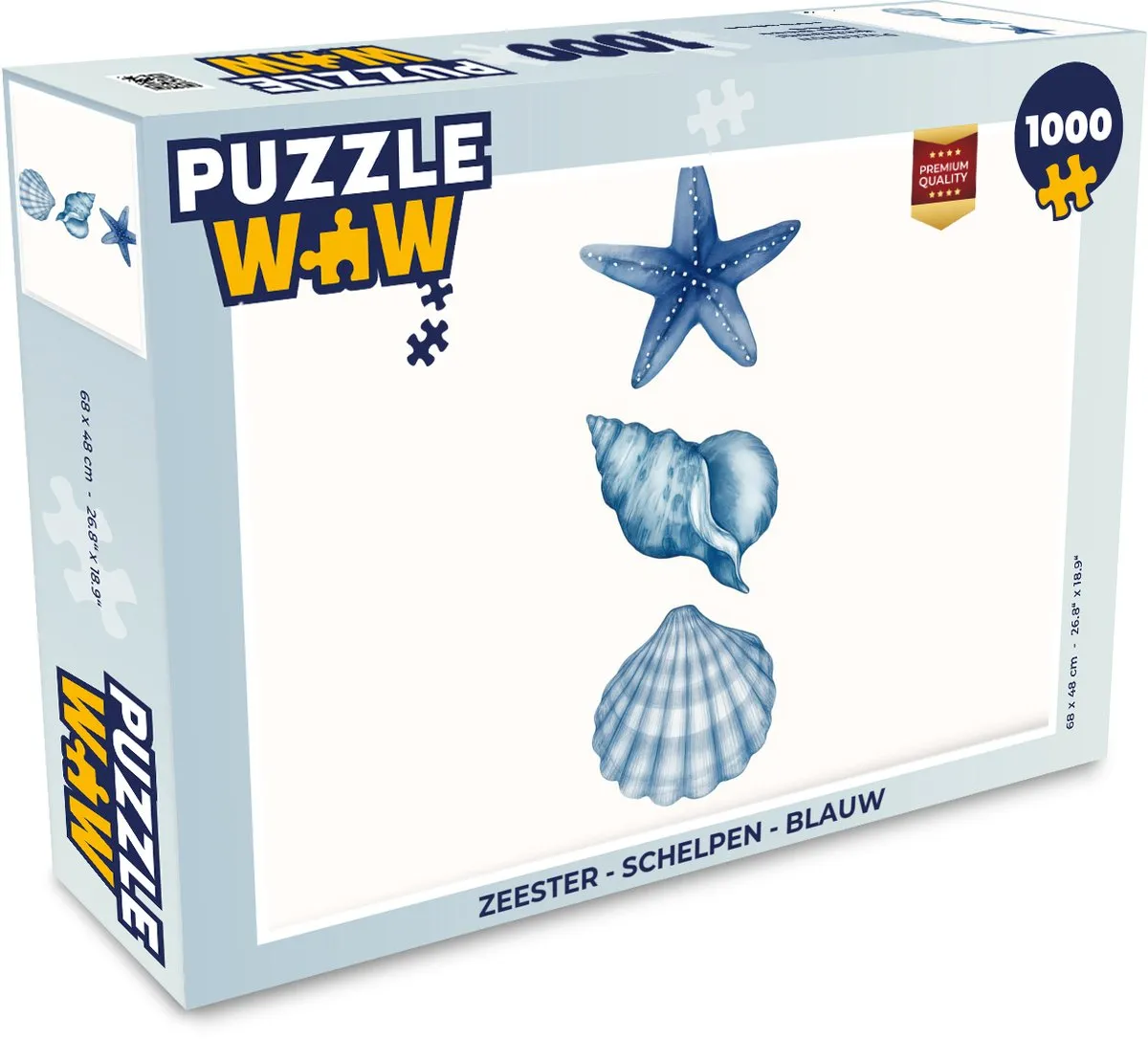 PuzzleWow Zeester Schelpen Legpuzzel 1000 Stuks