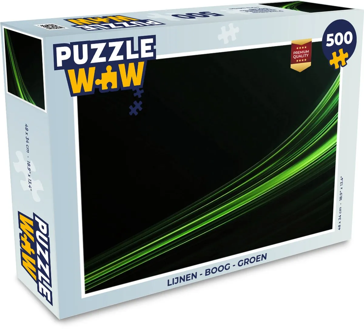 PuzzleWow Lijnen Boog Legpuzzel 500 Stuks