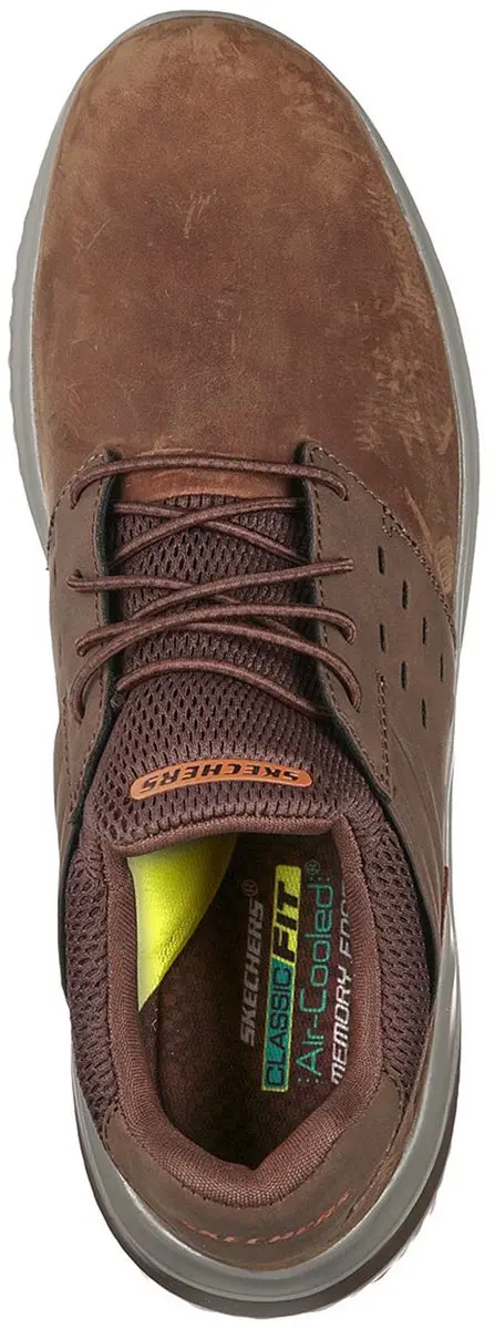 Skechers Delson 3.0 Ezra Instappers - Bruin - Maat 43