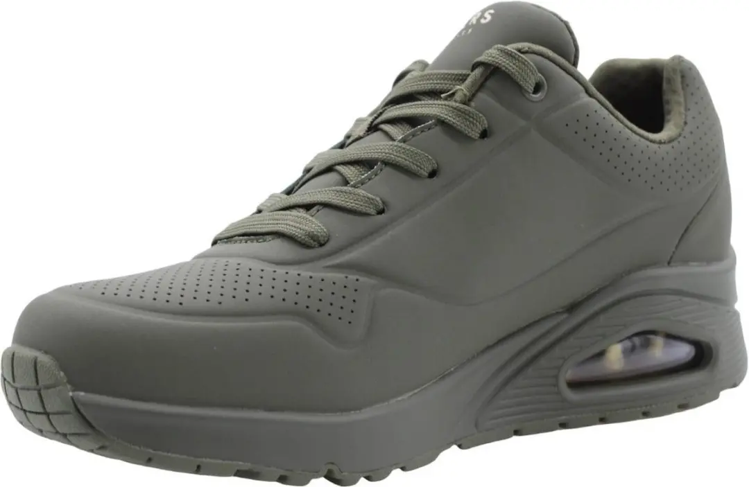 Skechers Uno Stand On Air Dames Sneakers - Olijfgroen