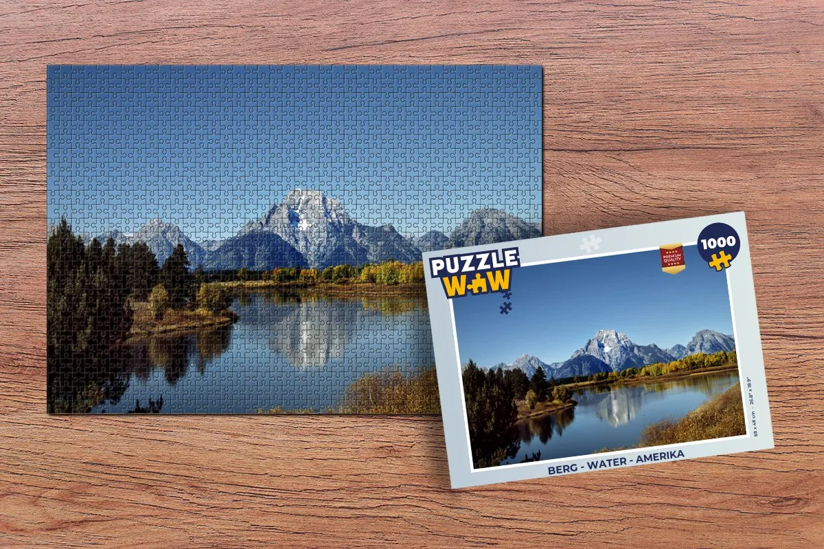 PuzzleWow Berg Amerika Legpuzzel 1000 Stuks - Multicolor