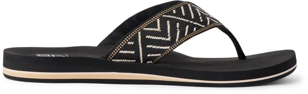 Reef Spring Woven Teenslippers CJ9415 - Dames 42.5 - Zwart/Crème - afbeelding 4 van 6