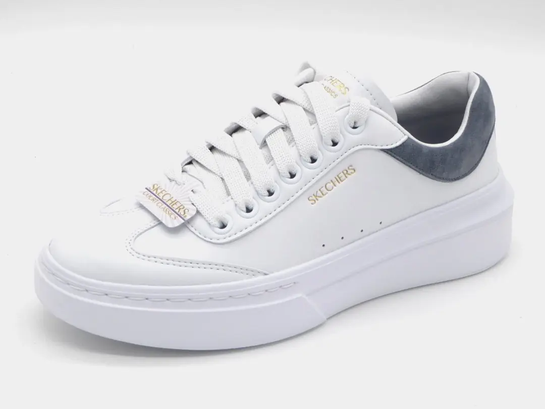 Skechers Cordova Classic Dames Schoenen - Maat 40 - Wit/Blauw - afbeelding 4 van 6