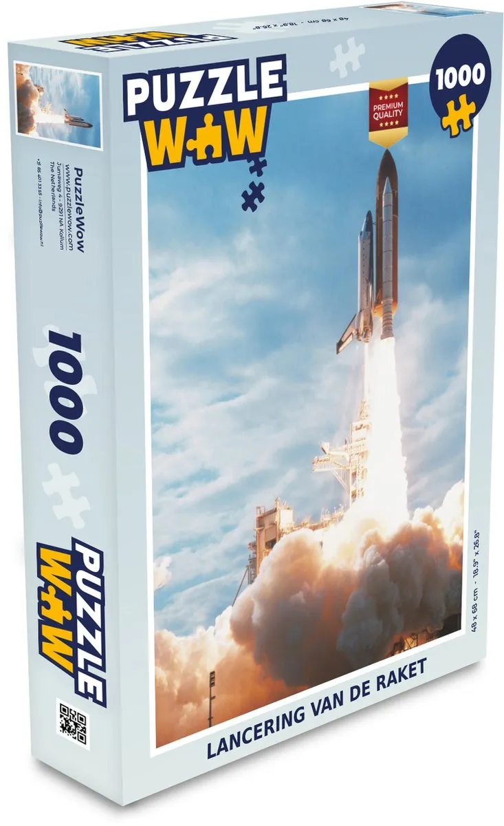 PuzzleWow Lancering van de raket Legpuzzel 1000 Stuks
