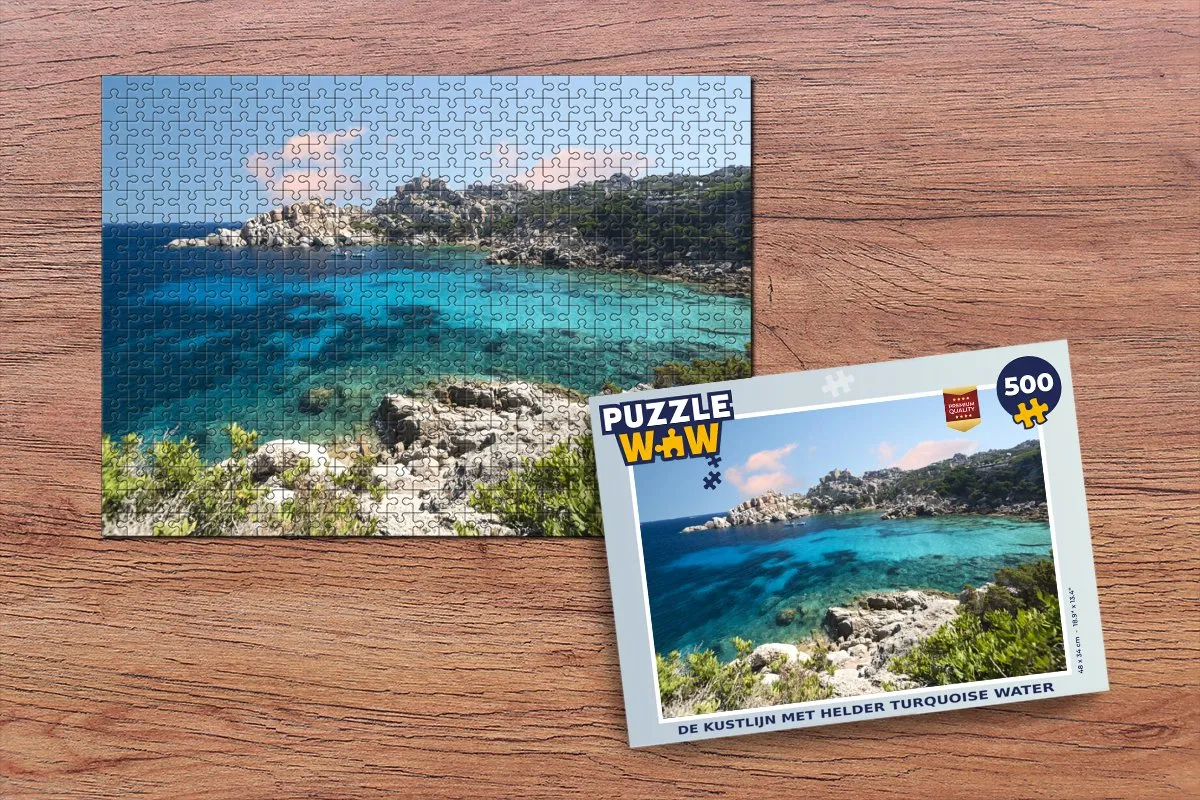 PuzzleWow Legpuzzel De Kustlijn 500 Stuks - Multicolor
