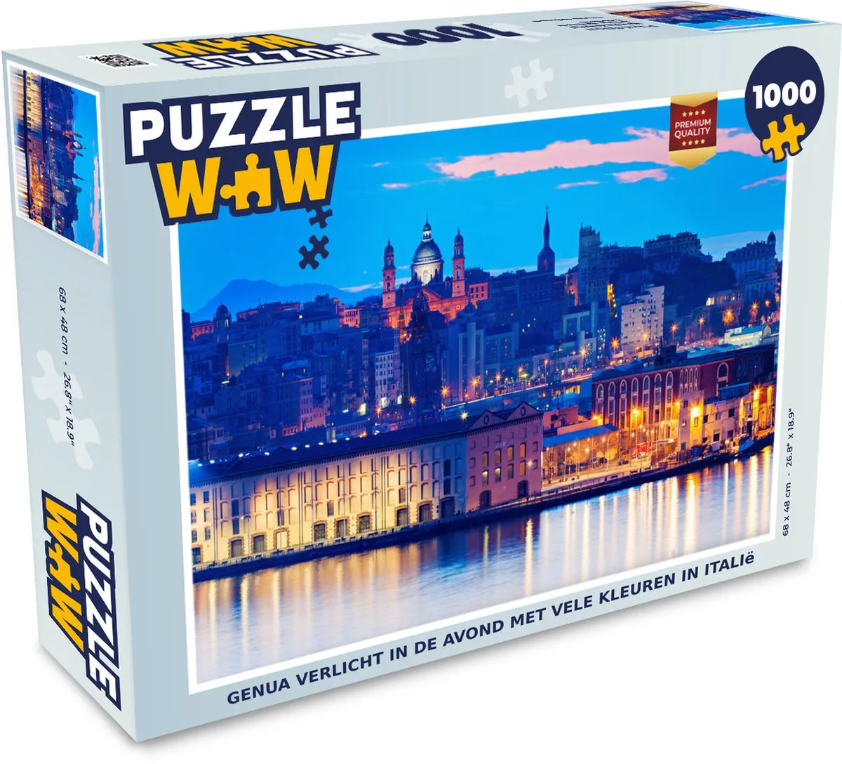 PuzzleWow Genua Legpuzzel 1000 Stuks