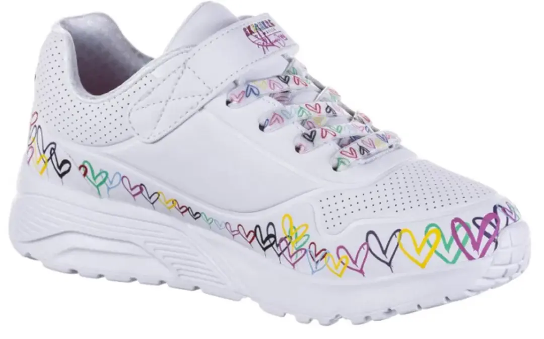 Skechers Street UNO LITE HEART CRAZE Sneakers - Bont - Maat 28 - afbeelding 6 van 6