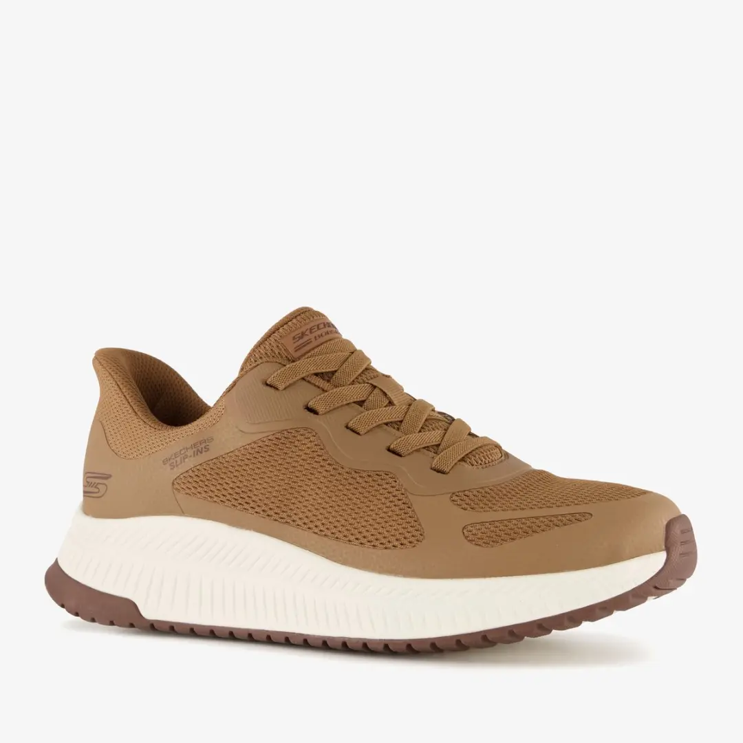Skechers Slip-ins: BOBS Squad 4 heren sneakers bruin