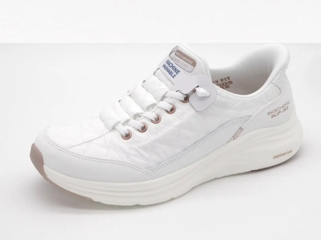 Skechers CONTOUR FOAM - GOLDEN HOUR Dames Instappers - Wit