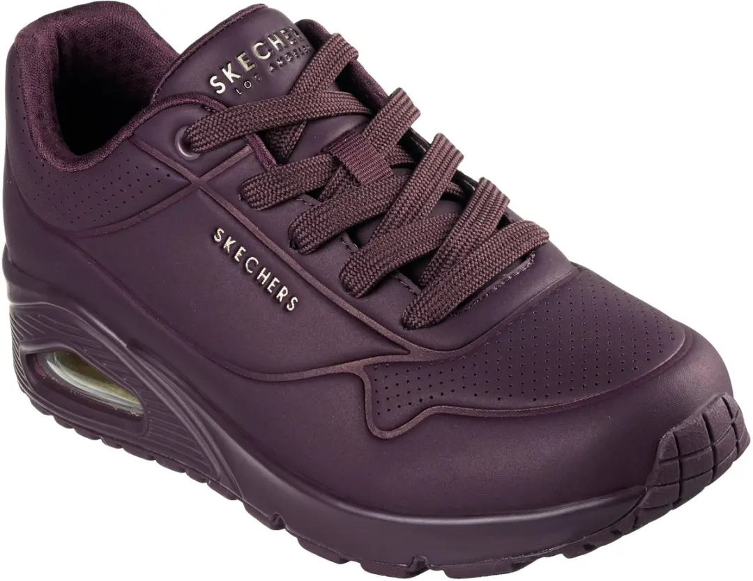 Skechers UNO Stand On Air Dames Sneakers 73690 - 36 - Burgundy - afbeelding 3 van 6