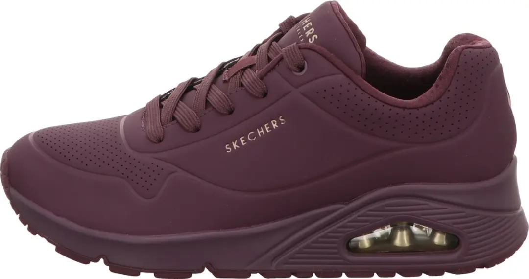 Skechers UNO Stand On Air Dames Sneakers 73690 - 36 - Burgundy - afbeelding 2 van 6