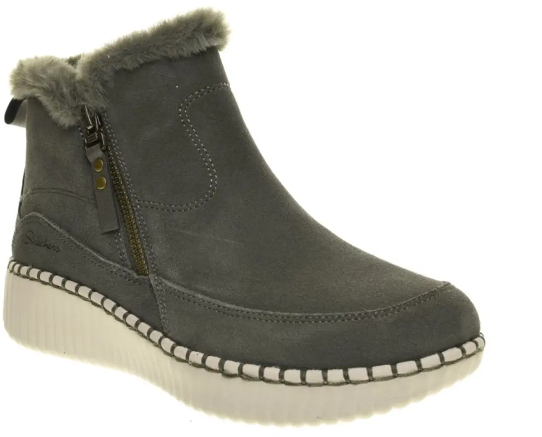 Skechers Wilshire Blvd Fresh Zip Dames Instappers - Olive - afbeelding 3 van 6