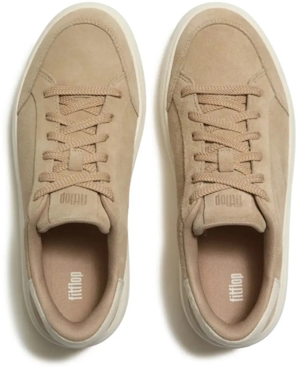 FitFlop RTG Suede Snake Lace Up Sneakers HAZELNOOT