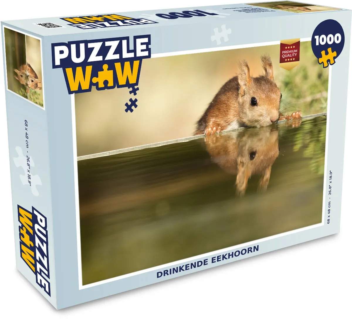 PuzzleWow Eekhoorn Legpuzzel 1000 Stuks