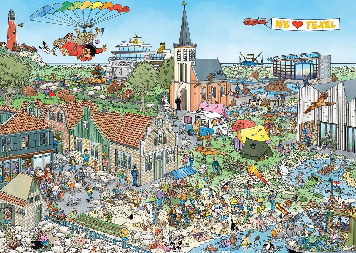 Jumbo Texel 1000 Puzzeldelen - Multicolor