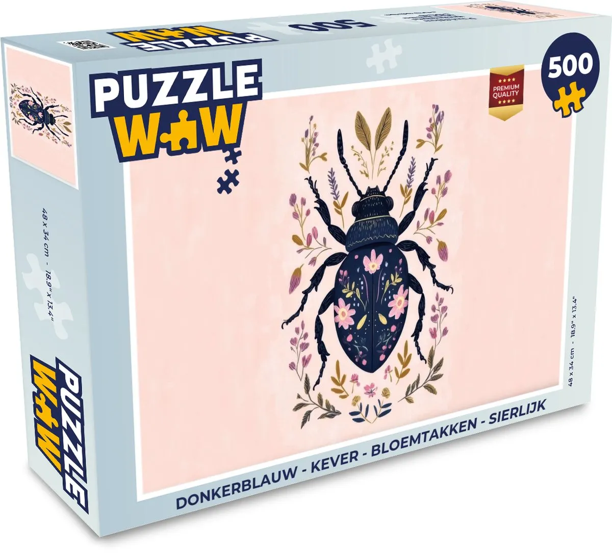 PuzzleWow Kever Bloemtakken Legpuzzel 500 Stuks
