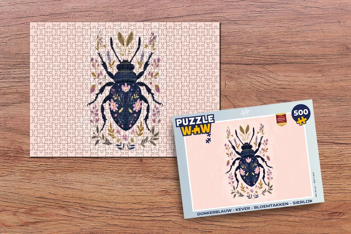 PuzzleWow Kever Bloemtakken Legpuzzel 500 Stuks - MPN 8721414227136