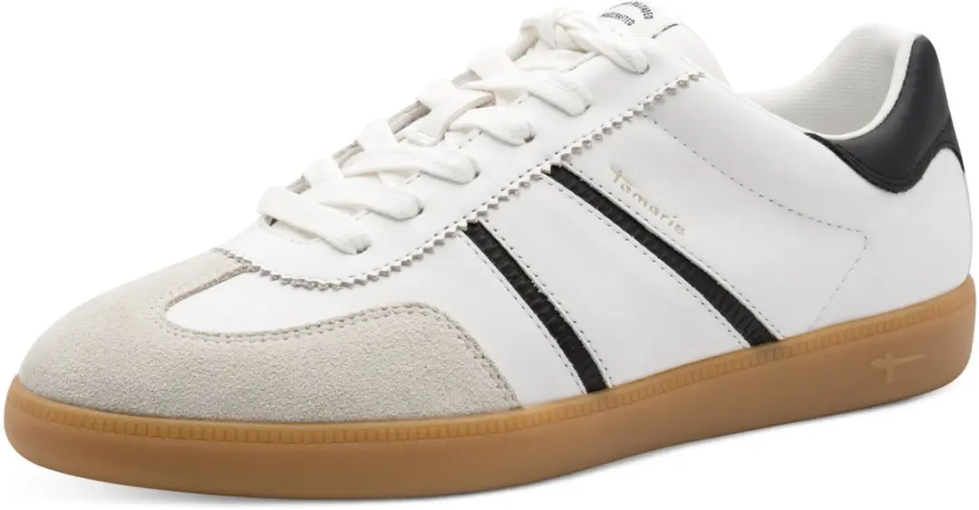Tamaris Sneaker 1-23624-43 125 dames lage damesschoenen leer M2362443 wit