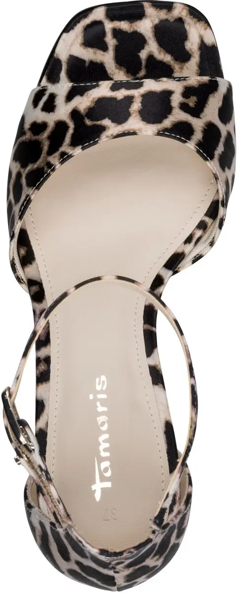 Tamaris Core Dames Sandalen - Bruin - Leopard - afbeelding 3 van 6