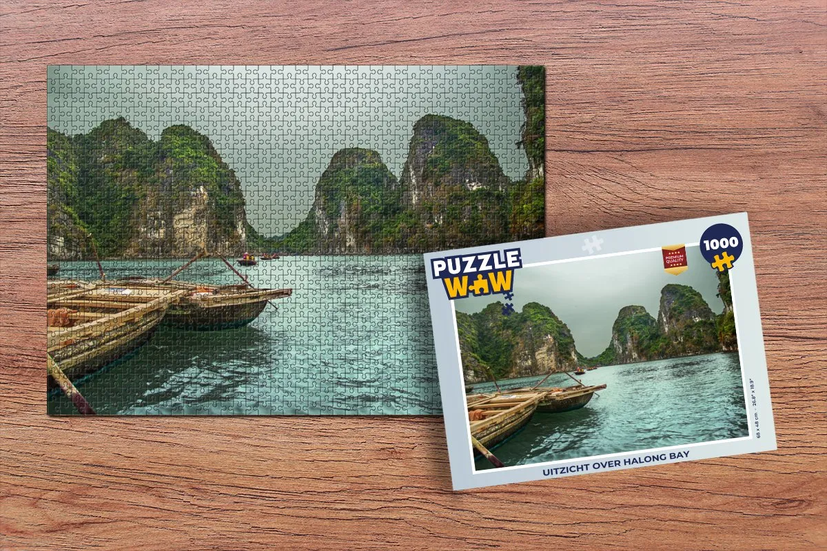 PuzzleWow Halong Bay Legpuzzel 1000 Stuks - Multicolor