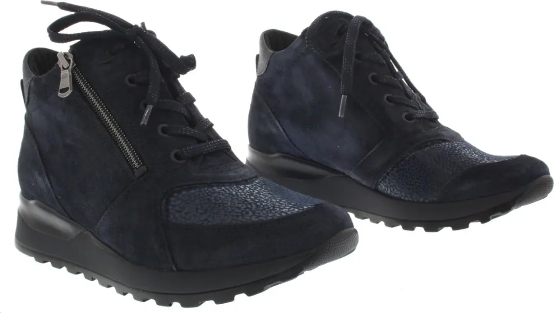 Dames Veterschoenen Waldlaufer Hiroko 364h81-301-021 Donkerblauw - Maat 4
