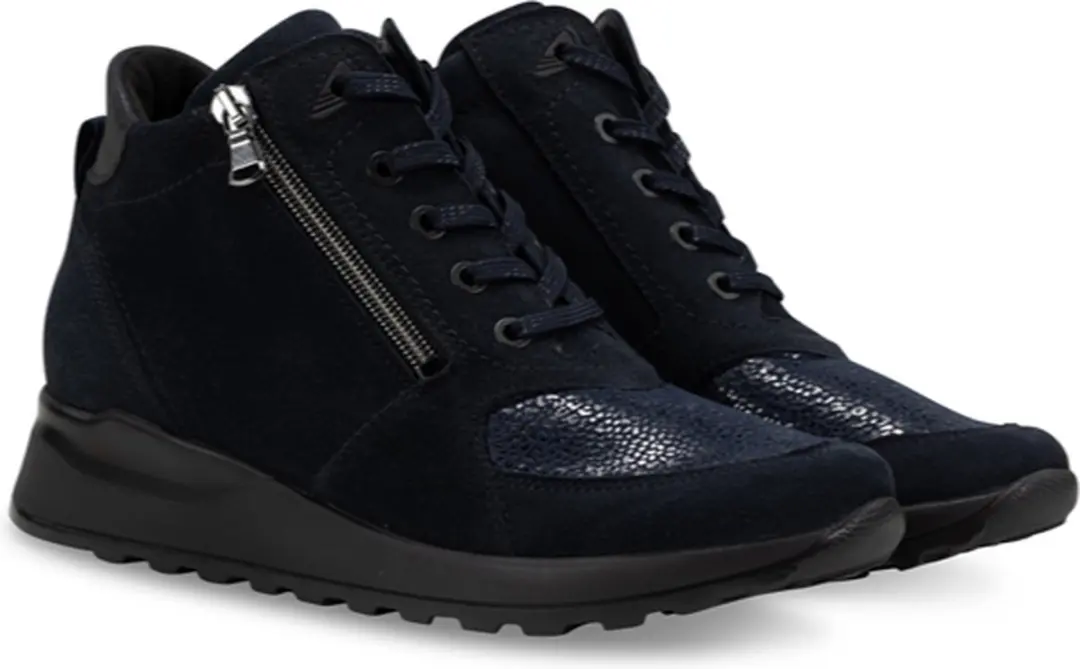 Dames Veterschoenen Waldlaufer Hiroko 364h81-301-021 Donkerblauw - Maat 4