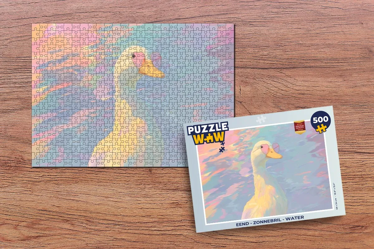 PuzzleWow Eend Zonnebril Legpuzzel 500 Stuks - MPN 8721406839897