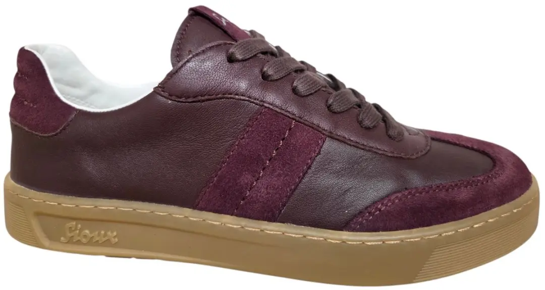 Sioux 42270 717 Sneakers Suede Aubergine Dames