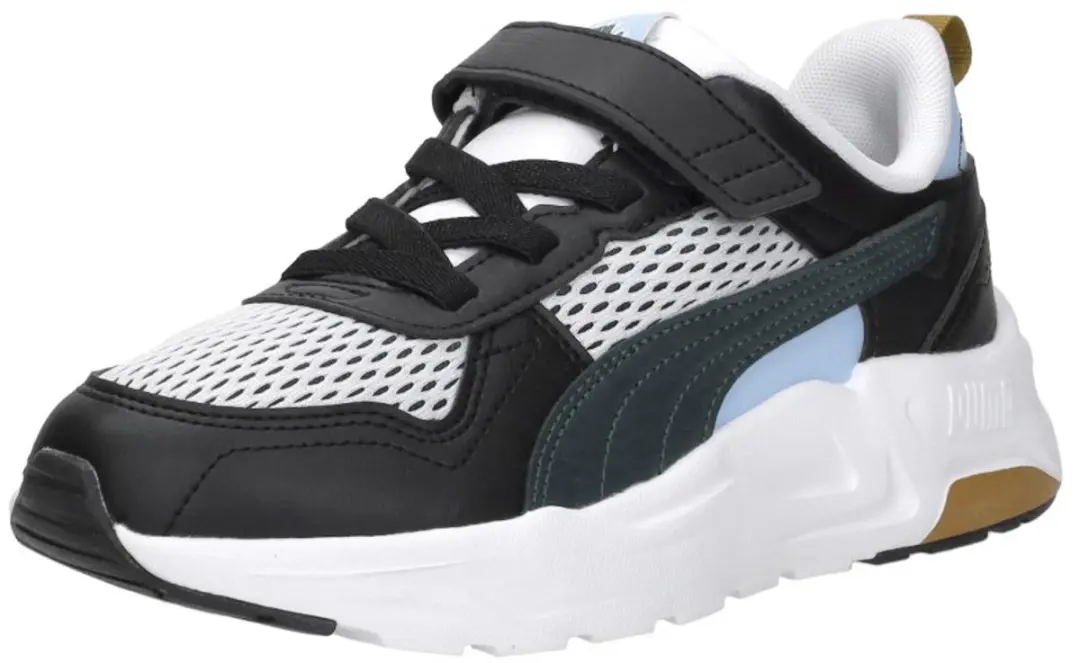 PUMA Trinity 2 LT Run Fun AC+ PS Unisex Sneakers - PUMA White-Green Terrain-PUMA Black - afbeelding 4 van 6