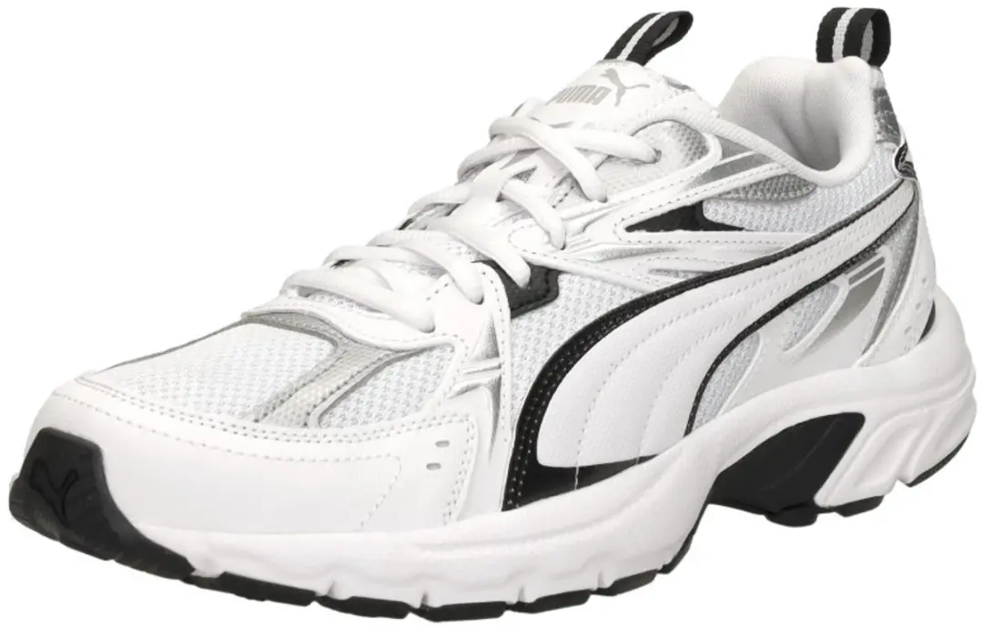 PUMA Milenio Tech Unisex Sneakers - Puma White-Puma Black-Puma Silver - afbeelding 5 van 6