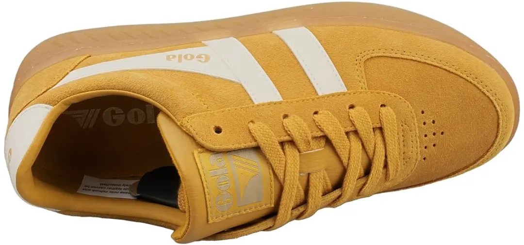 Gola Grandslam Suède Damesschoenen CLA589 - 38 - Zon/Gebroken wit/Gom - afbeelding 4 van 6