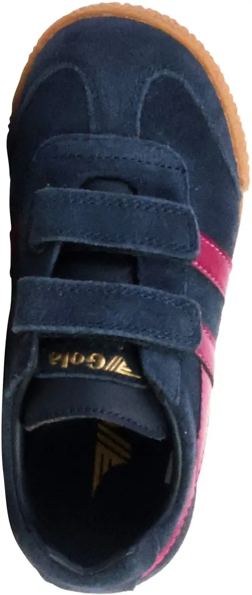 Lage leren sneakers voor kinderen: Harrier Glitz Strap Trainer