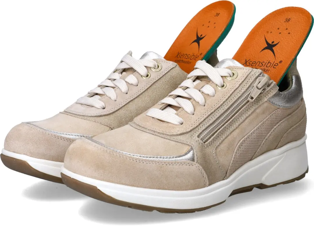 Xsensible Valletta Sneakers Beige - Dames - Suede - Maat 43 - afbeelding 6 van 6