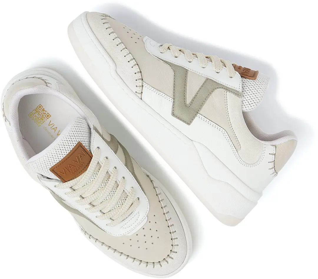 VIA VAI Sam Olivia Lage Sneakers 41 - Beige/Groen/Wit