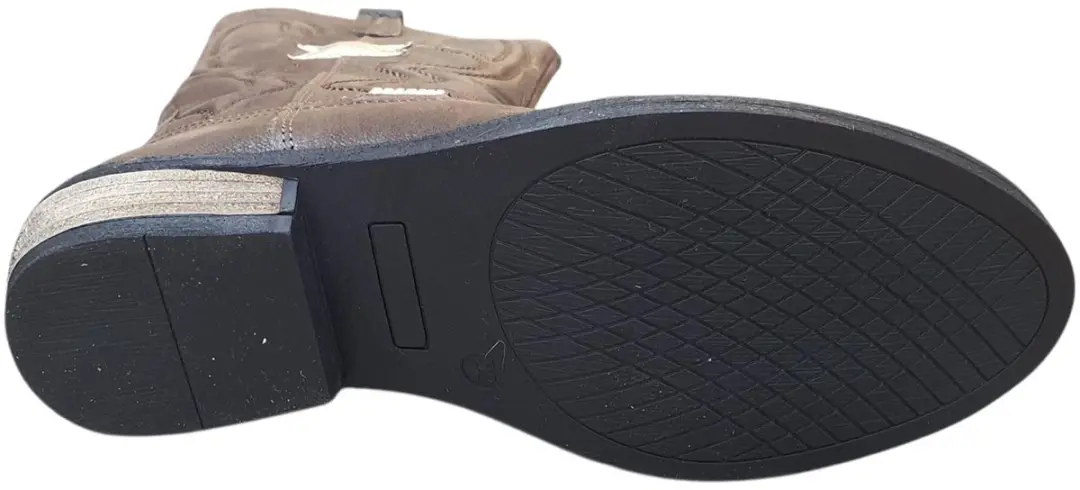 Braqeez Meisjes Cowboyboots Suède - Bruin - afbeelding 3 van 6