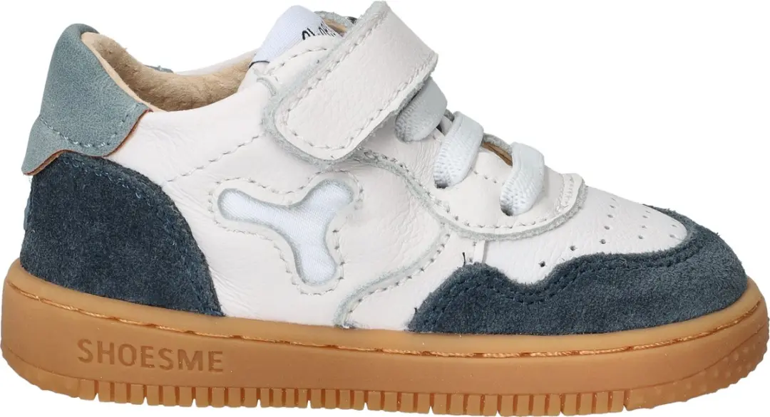 Shoesme Wit-Blauw Sneaker