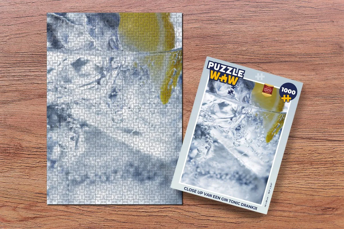 PuzzleWow Gin Tonic Legpuzzel 1000 Stuks - Multicolor