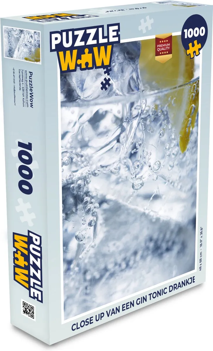 PuzzleWow Gin Tonic Legpuzzel 1000 Stuks