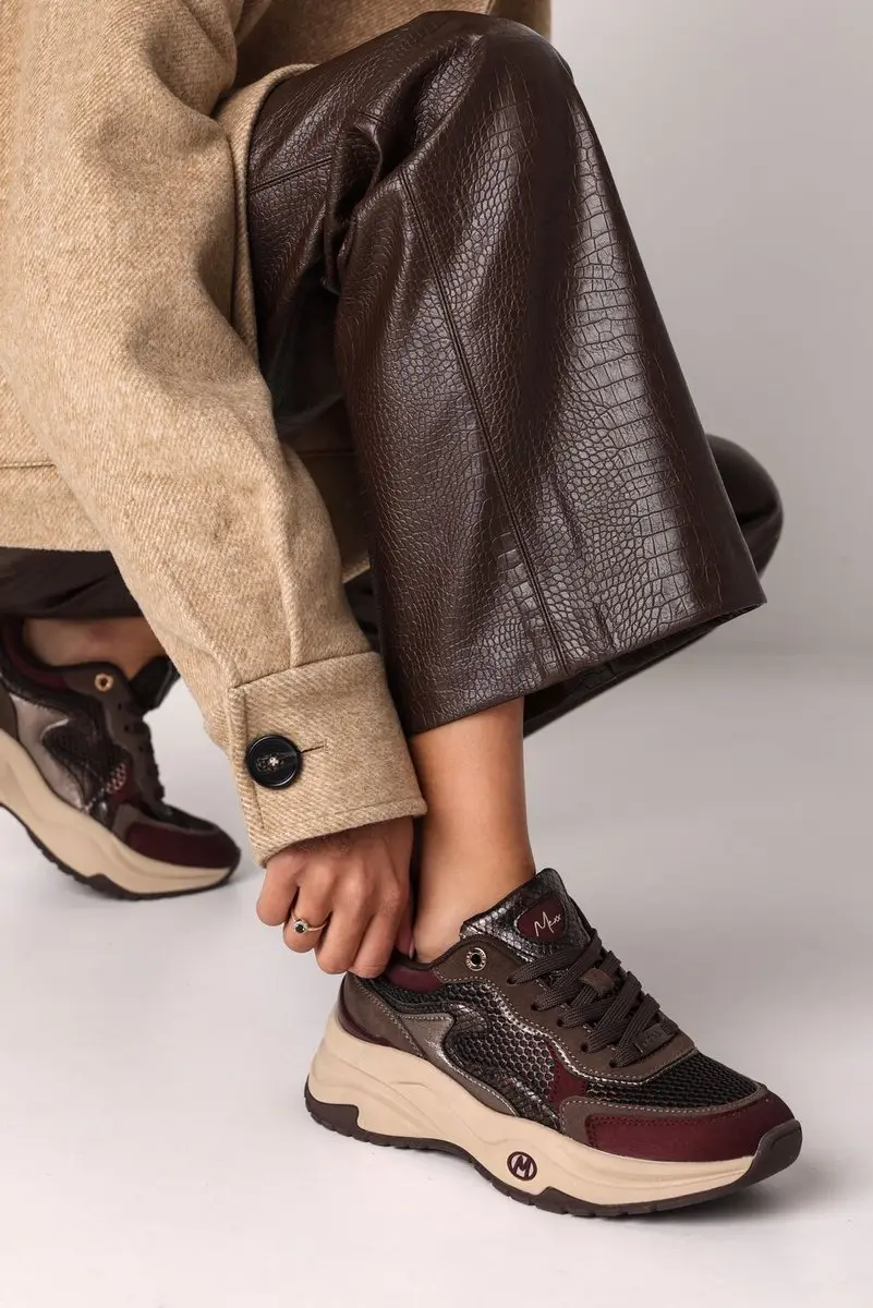 Mexx Palma Ora Sneakers - Dames - Bruin - Maat 38 - afbeelding 6 van 6