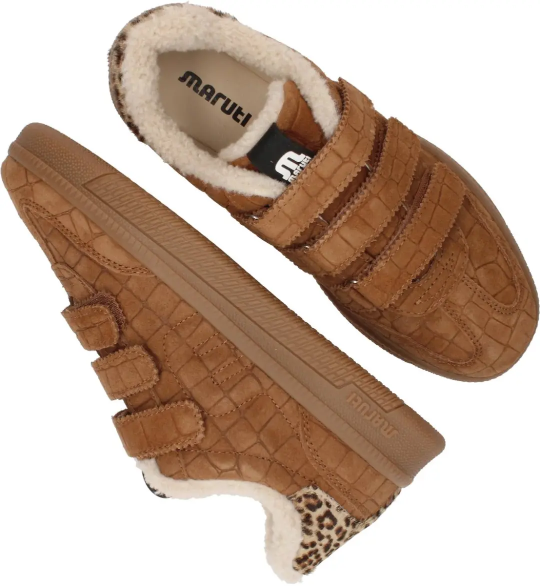 Maruti Yana Suede Sneakers Dames - Bruin - Maat 40