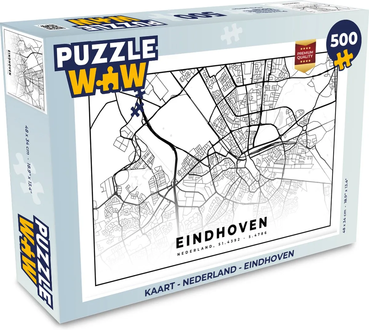 PuzzleWow Legpuzzel Eindhoven 500 Stuks