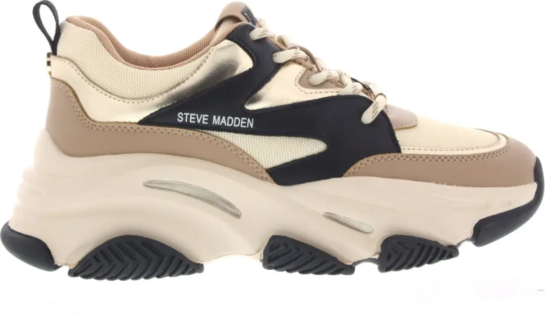 Dames Sneakers Steve Madden Progressive /black Khaki
