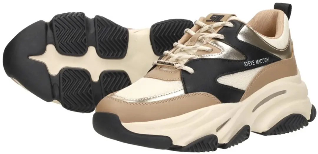Steve Madden Progressive Dames Sneakers - Maat 36 - Khaki - afbeelding 6 van 6