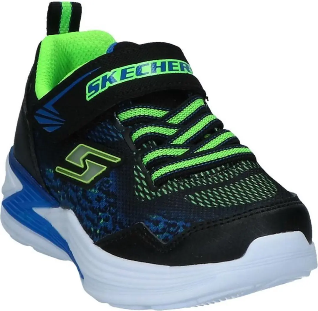 Skechers Lights Erupters III DERLO Sneaker - 27 - Blauw/Groen - afbeelding 3 van 6