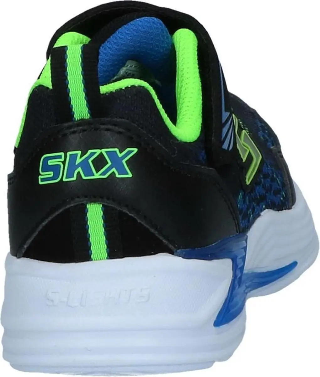 Skechers Lights Erupters III DERLO Sneaker - 27 - Blauw/Groen - afbeelding 4 van 6